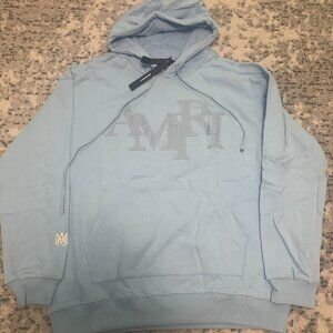 Amiri Leather Spell out  Hoodie Men’s Large, Medium, Small